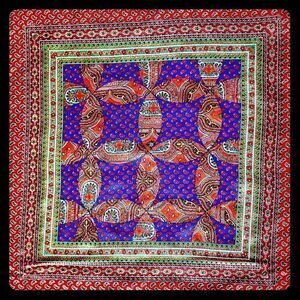 Echo Italy paisley bright silk scarf mint